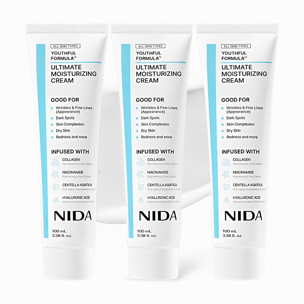 Luxury Skincare Korea - Crema Facial Hidratante NIDA con Colágeno