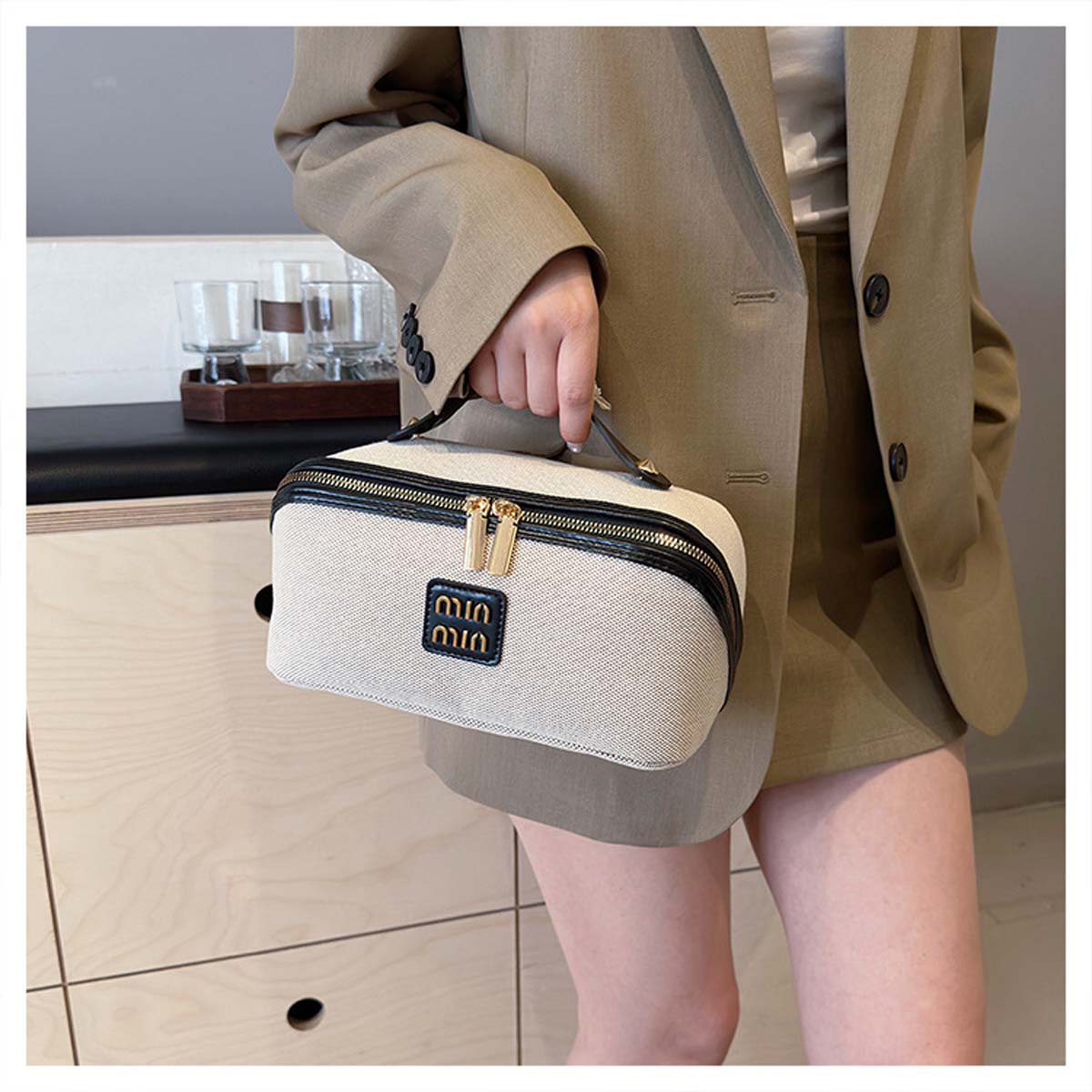 Luxury Skincare & Spa Photos - Bolsa de almacenamiento de lona sencilla