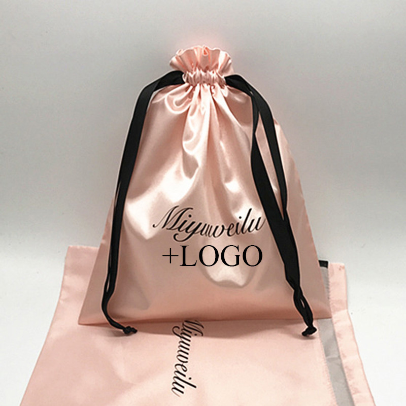 Luxury Skincare Packaging - Bolsa de pelo de satén de