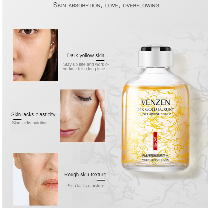 Sérum hidratante de oro de 24K - Luxury Skincare Essence reseña y precio